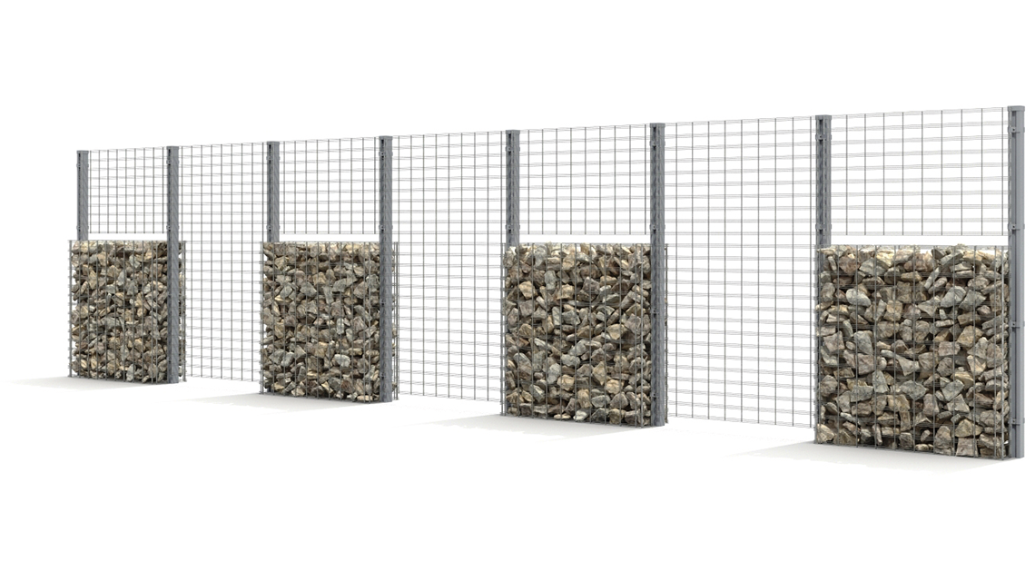 Gabion Vision - <p>Gabion Vision angles arrondis, design et sécurité absolue. #Architecture</p>