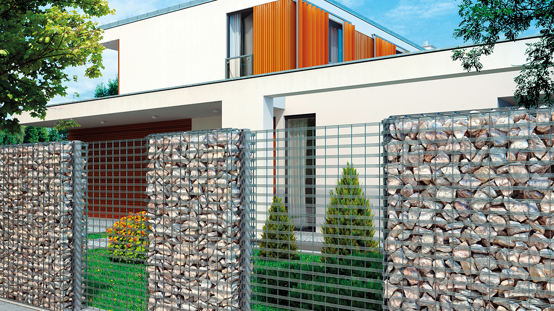 Gabion Vision - <p>Gabion Vision angles arrondis, design et sécurité absolue. #Architecture</p>