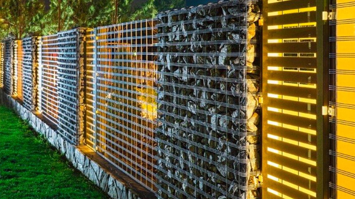 Gabion Vision - <p>Gabion Vision angles arrondis, design et sécurité absolue. #Architecture</p>