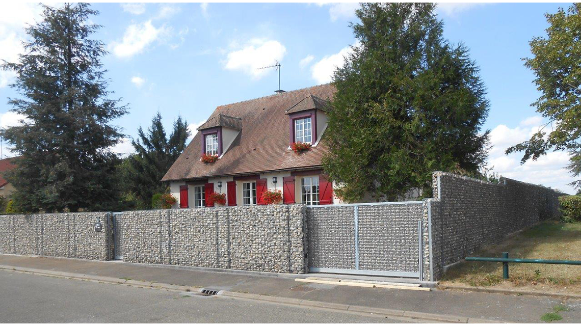 Brise vue Gabion Vision maille Prozinal angles arrondis www.gabion-design.com - <p>Brise vue Gabion Vision maille Prozinal angles arrondis</p>