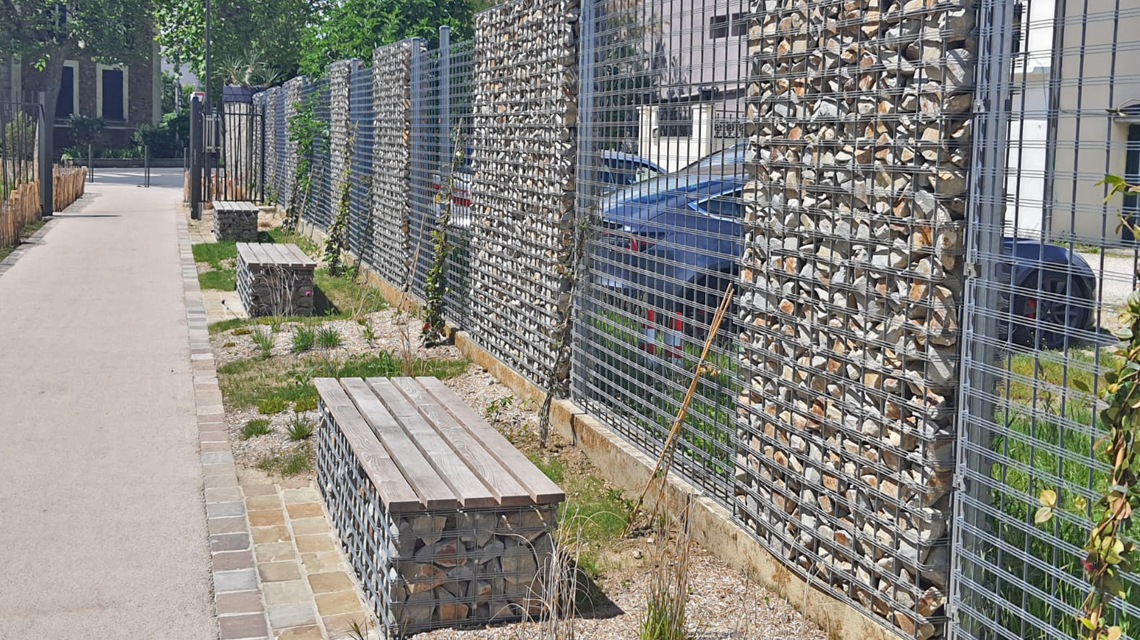 gabion jardin public architecture et paysage www.gabiondesign.fr  - <p>gabion jardin public architecture et paysage <a href=