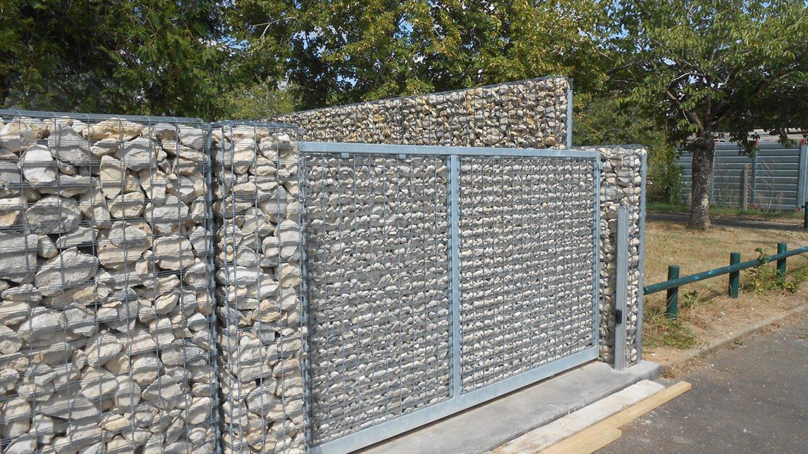 Brise vue Gabion Vision maille Prozinal angles arrondis www.gabion-design.com - <p>Brise vue Gabion Vision maille Prozinal angles arrondis</p>