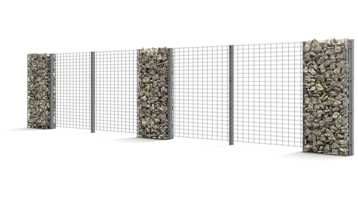Gabion Vision - <p>Gabion Vision angles arrondis, design et sécurité absolue. #Architecture</p>